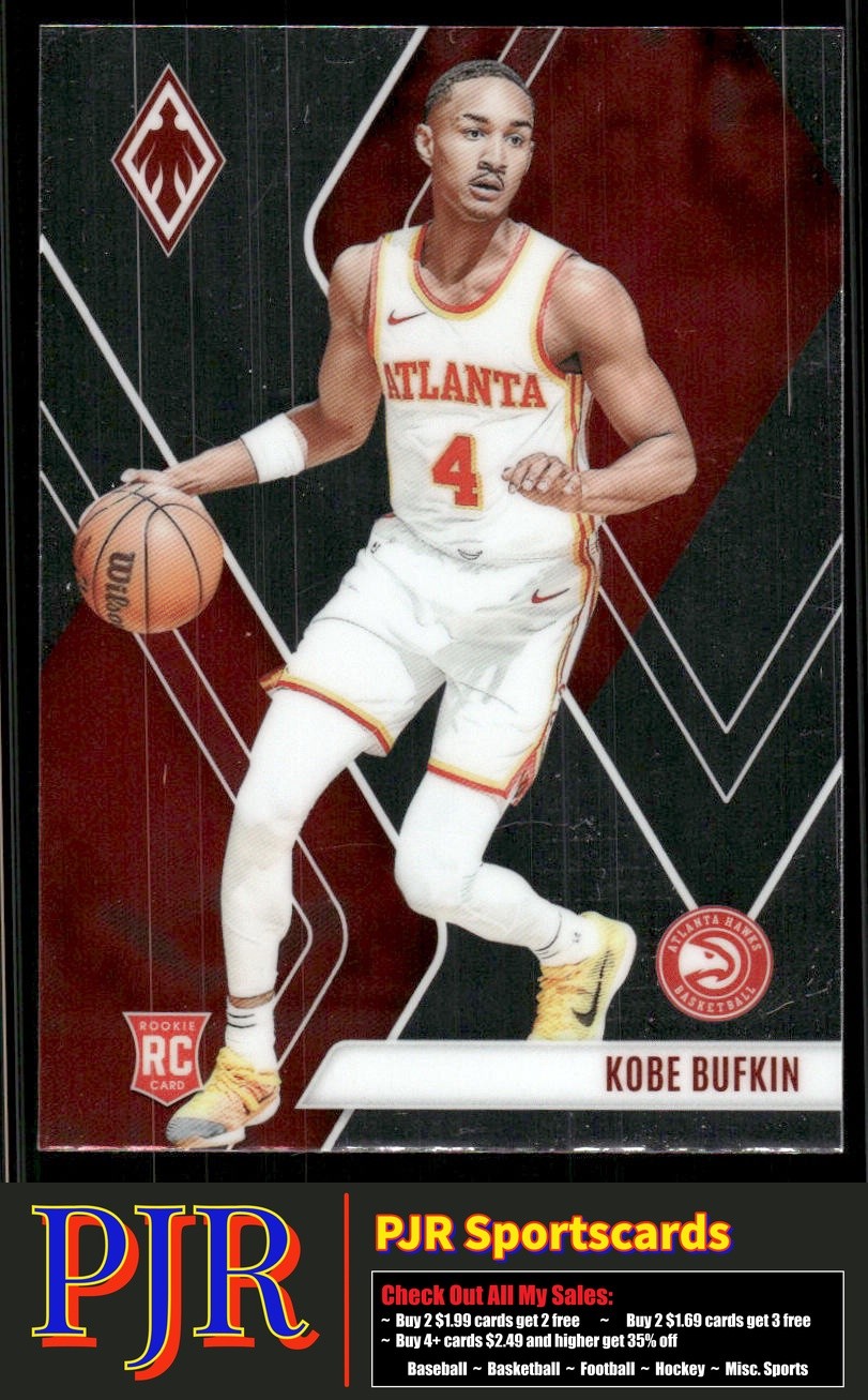 Kobe Bufkin 2023-24 Panini Phoenix #284 Atlanta Hawks Rookie