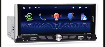 1Din Wireless CarPlay Apple Android touch screen Universal 6.9'' Auto Radio