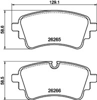 Hella Bremsbelagsatz Scheibenbremse FüR Audi A6 Avant C8 4A5 Q7 4M 4MB 4MG