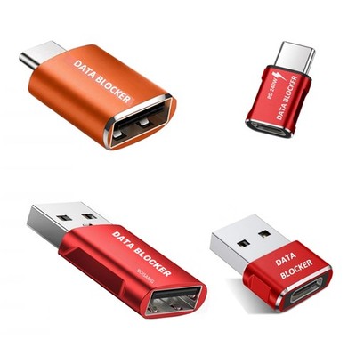 BUISAMG Data Blocker, USB A & C Blocker for 4-Pack C to A KIT 