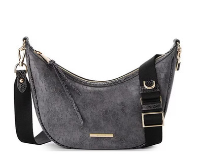 NWT BRAHMIN Zostera Collection Percy Crescent Crossbody Bag