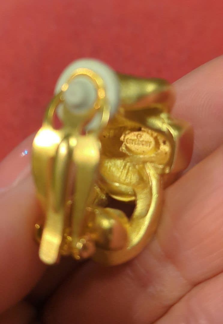 GIVENCHY Gold Chain Hoop Earrings Gold Color Chain Design Jewelry Style thumbnail 12