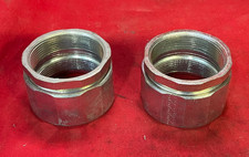 UNBRANDED THREE PIECE RIGID STEEL CONDUIT COUPLING SIZE: 2" LOT OF 2 