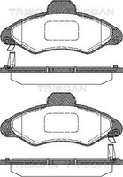 Bremsbelagsatz Scheibenbremse Triscan 8110 16003 FüR Ford Escort 6 GAL AAL ABL 5