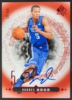 2014-15 SP Authentic Rodney Hood Rookie Extended Auto Red /50 RC Blue Devils JP2