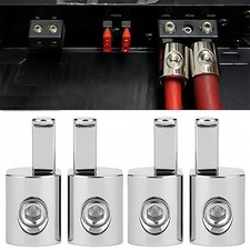 4PCS ILL Customz Offset Power and Ground 1/0 Gauge to 4 Gauge Amp Input Reducers