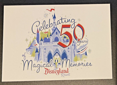 DISNEYLAND ''Celebrating 50 Years Of Magical Memories'' July 15-17, 2005 Postcard