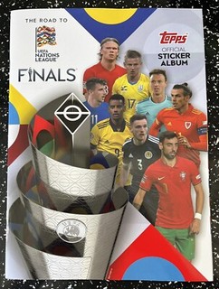 UEFA Nations League Topps Official Sticker Album Book 2022/2023