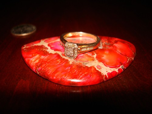 Stunning Vintage JWBR Sterling Silver & NATURAL DIAMONDS Ring.925 Sz-7 - 第 1/11 張圖片
