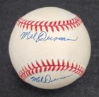 Rare MEL DUNCAN Double (Twice) Signed Official Baseball-NEGRO LEAGUES-PSA