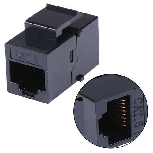 RJ45 Female to UTP Cat5e CAT6 Keystone Jack Inline Coupler Connector AdapteYXJO - Afbeelding 3 van 10