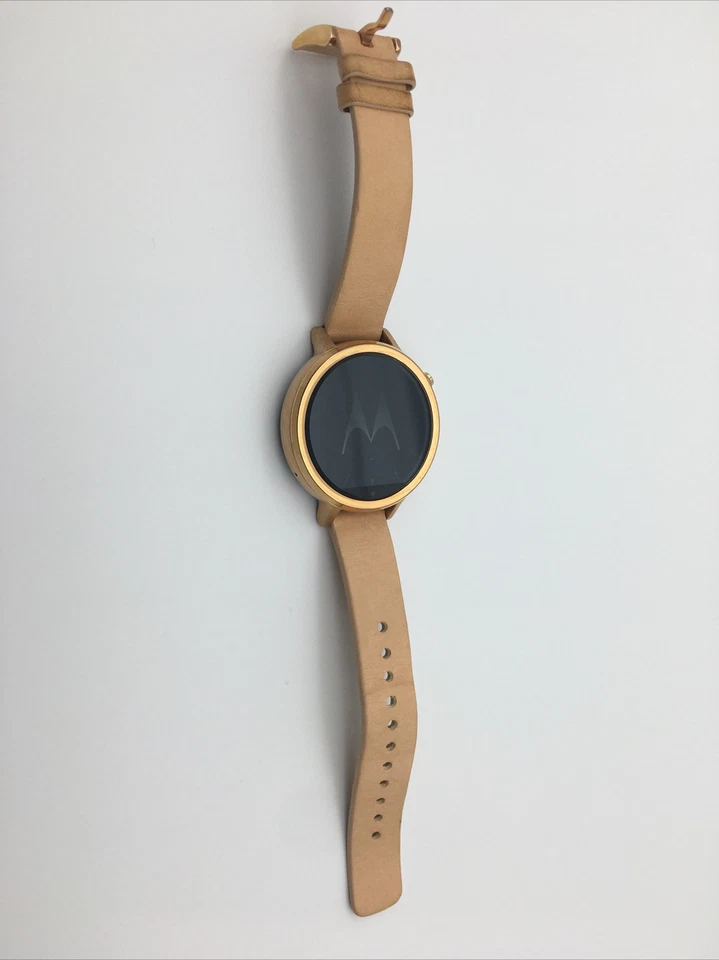 Motorola Moto 360 2nd Gen. 42mm Rose Gold Stainless Steel Case Blush Leather Ban - Image 2 of 4