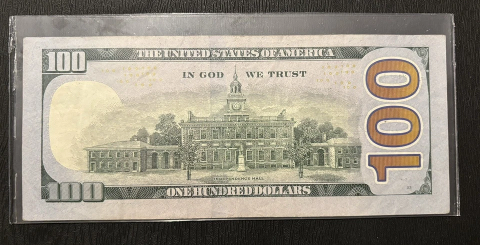 $100 Dollar Bill Star ⭐ Series 2009 Note Rare JB09428097* - Image 2 of 4