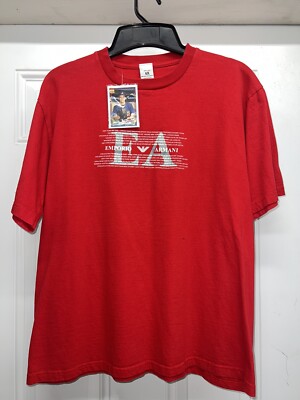 Red Emporio Armani Exchange 100% cotton Size L