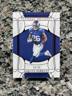 2021 Panini National Treasures  Red /26 Saquon Barkley #46