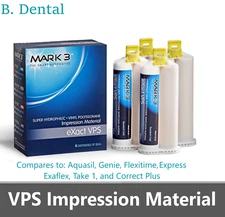 MARK3 eXact VPS Impression Material Heavy Medium Light Monophase RS FS 50mL Bx/4
