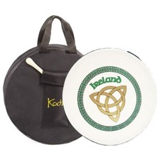 Bodhran 16" with Bag and Beater, Koda Irish Drum, IRELAND TRINITY KNOT