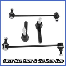 4pc Front Stabilizer Sway Bar End Link Outer Tie Rod End Kit For Chevy Equinox