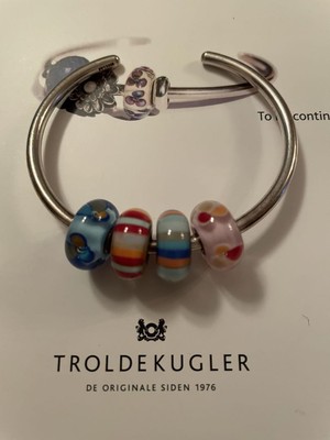 Trollbeads Set Of 4 Glass Beads
