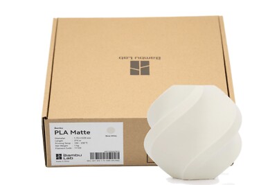 Bambu Lab PLA Matte Filament Knochenweiß Bone White 1kg 3D Drucker Prusa AMS