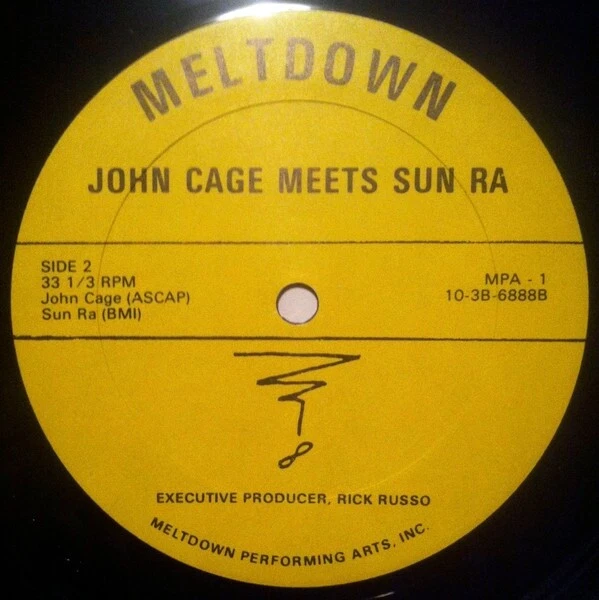 JOHN CAGE MEETS SUN RA JOHN CAGE MEETS SUN RA Original 1987 LP - Image 4 of 4