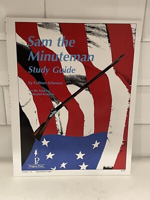 Literature Study Guides from Progeny Press Sam The Minuteman 1st 2nd 3rd Grade