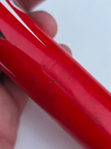 Climax SP03B Carbon Seat Post, Ti Clamp/Bolts, Red, 27.2 x 350mm, Very Good ! - Picture 21 of 21