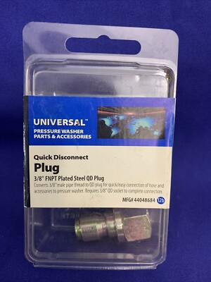 #ad Pressure Washer Quick Disconnect Plug 3 8” FNPT Plated Steel QD plug $8.00