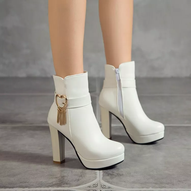 Cute booties with heels top