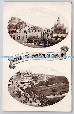 R752743 Grüße aus Bournemouth The Square Tuck Doppelfoto Gruß Nr. 2677