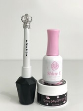 Velvet MATTE Top Gel, Gummy Jelly LED/UV Gel, Shine E Top Coat Combo Set