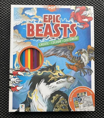 Epische Tiere Farbe erstellen Malbuch anpassen tolle Geschenkidee