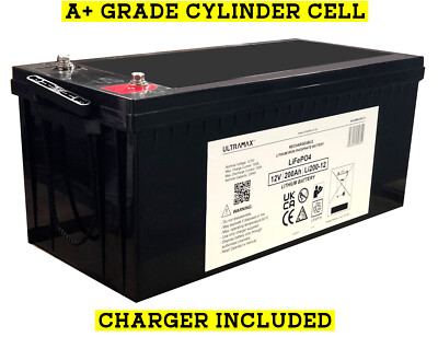 SOLAR BACKUP POWER AKKU - ULTRAMAX LI200-12, 12V 200A LITHIUM EISENPHOSPHAT