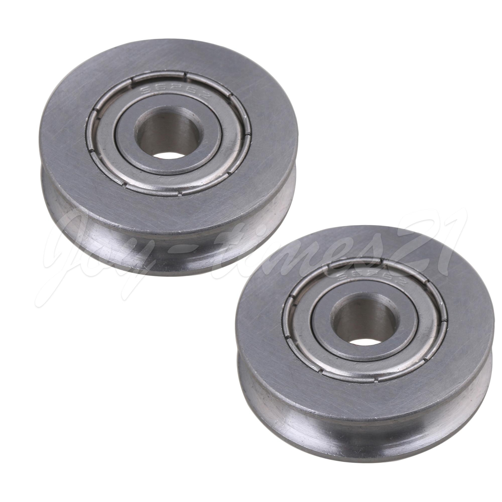 2Pcs U Type Groove Bearings Track Pulley 6x25x7mm for Wire Rope Lifting