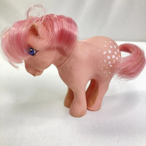 Vintage 1982 My Little Pony G1 MLP Cotton Candy Pink Hair Hasbro Pink Pony LOT B