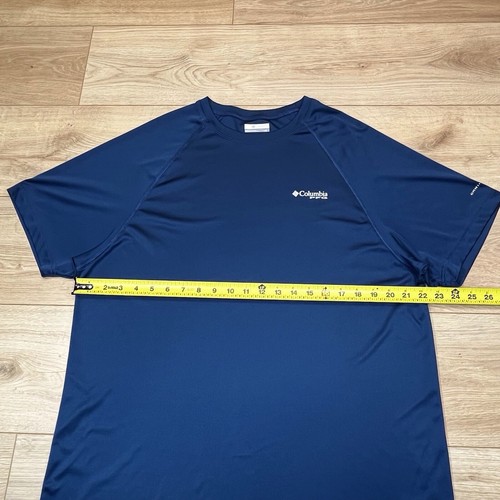 Columbia Herren Omni-Wick Active T-Shirt Large feuchtigkeitsableitend sportlich blau - Bild 9 von 13