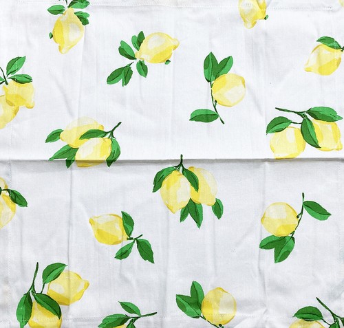 Kate Spade Cotton Dinner Napkins 19" Set 4 Polka Dot Lemon Dragonfly Bow Holiday - Picture 22 of 27