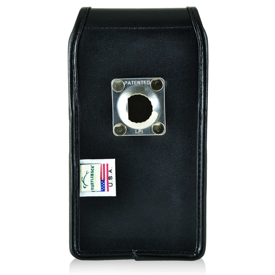 Coldre iPhone 8 Plus iPhone 7 Plus clipe de metal capa couro vertical tartaruga - Imagem 4 de 4