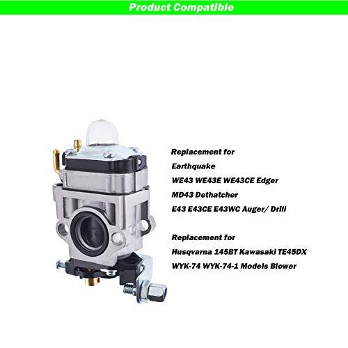Nuovo Carburatore 300486 Per Earthquake E43 E43WC E43CE Trivella Mc43 Mc43e Mc43c~p61038602