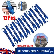 NEW 12x Motorcycle Motorbike Soft Loop Transport Tie Down Straps 2.5*30cm