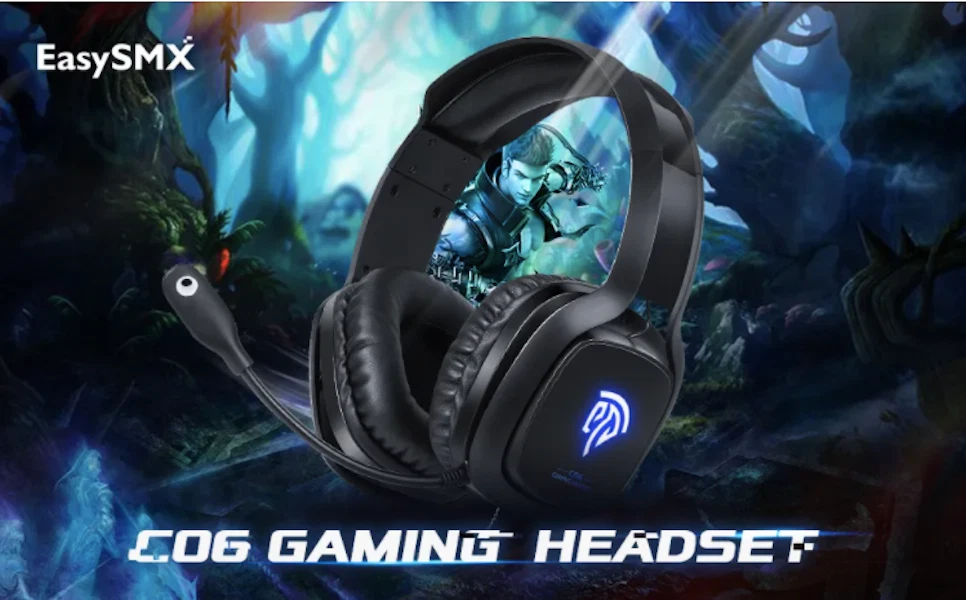 C06 Gaming Headset with Microphone and USB Cable for Xbox One S X