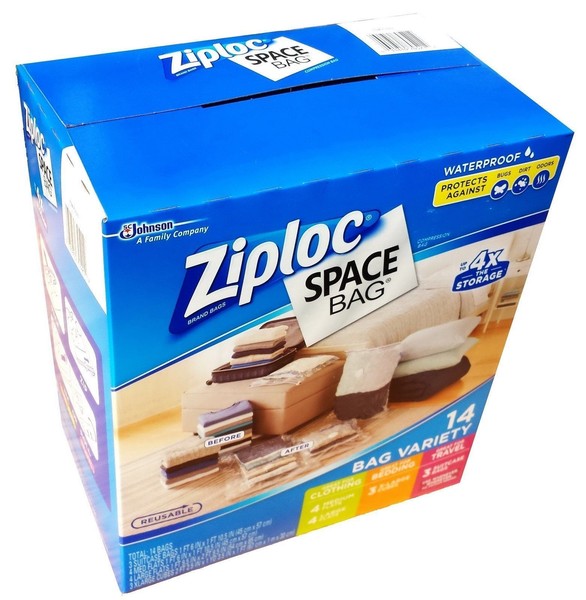 ziploc vacuum seal hanging space bag