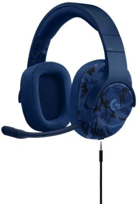 Logitech G433 Gaming-Headset, 7.1 Surround Sound, OHNE ZUBEHÖR! blau/schwarz 1-0
