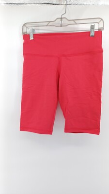 90 Degree Womens Capri Legging red small Stretch by Reflex Active Workout.