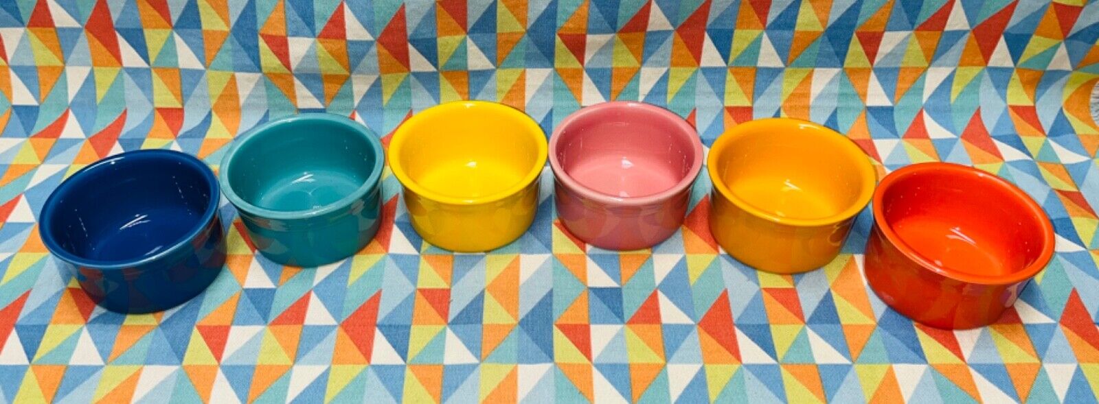 Fiestaware NEW ramekin 6 Mix Color Set fiesta small bowl dip fruit 8oz free ship