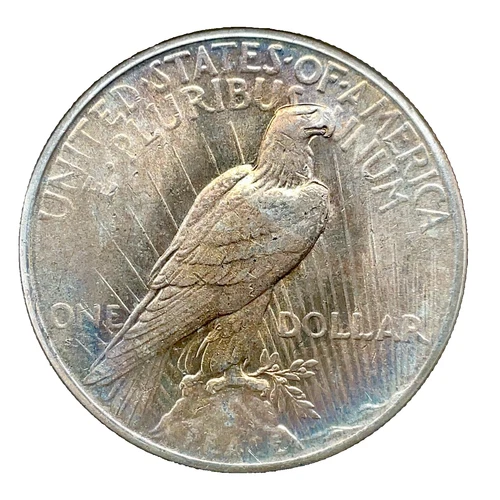 1926 S Peace Dollar Toning- Uncirculated 90% Silver $1 US Collectible Coin #290