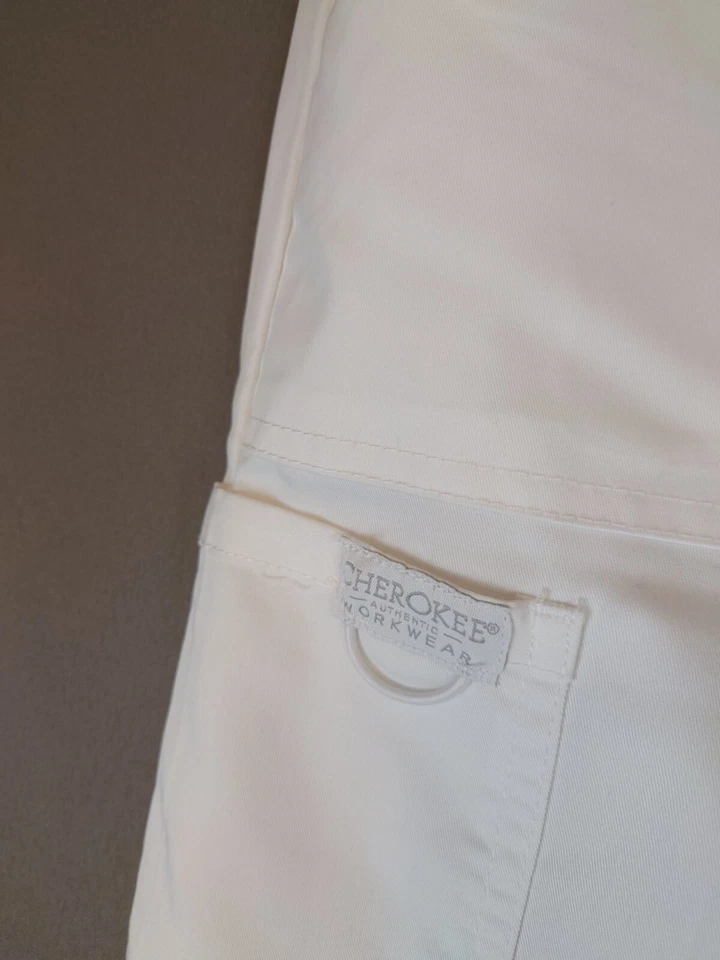 Nuevo con etiquetas Pantalones Médicos Cherokee Workwear Pequeños Blancos Para Hombre Enfermera Médica Foto 2 de 4