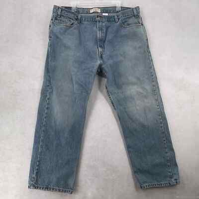 Levis Signature Blue Jeans Straight Tapered Denim Mens size 44 X 30