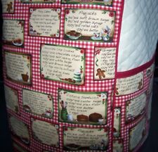 Rustic Harvest Roosters Quilted Fabric Cover for KitchenAid Mixer NEW