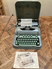 hermes 3000 typewriter from 1960s seafoam green
